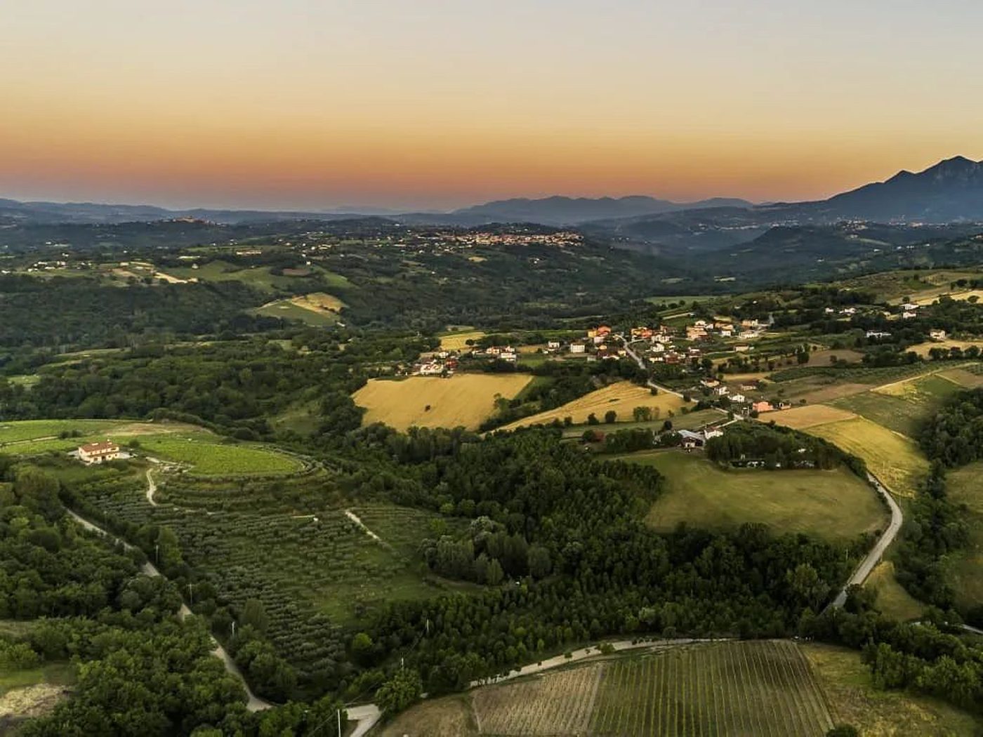 Veduta di Venticano e del paesaggio irpino